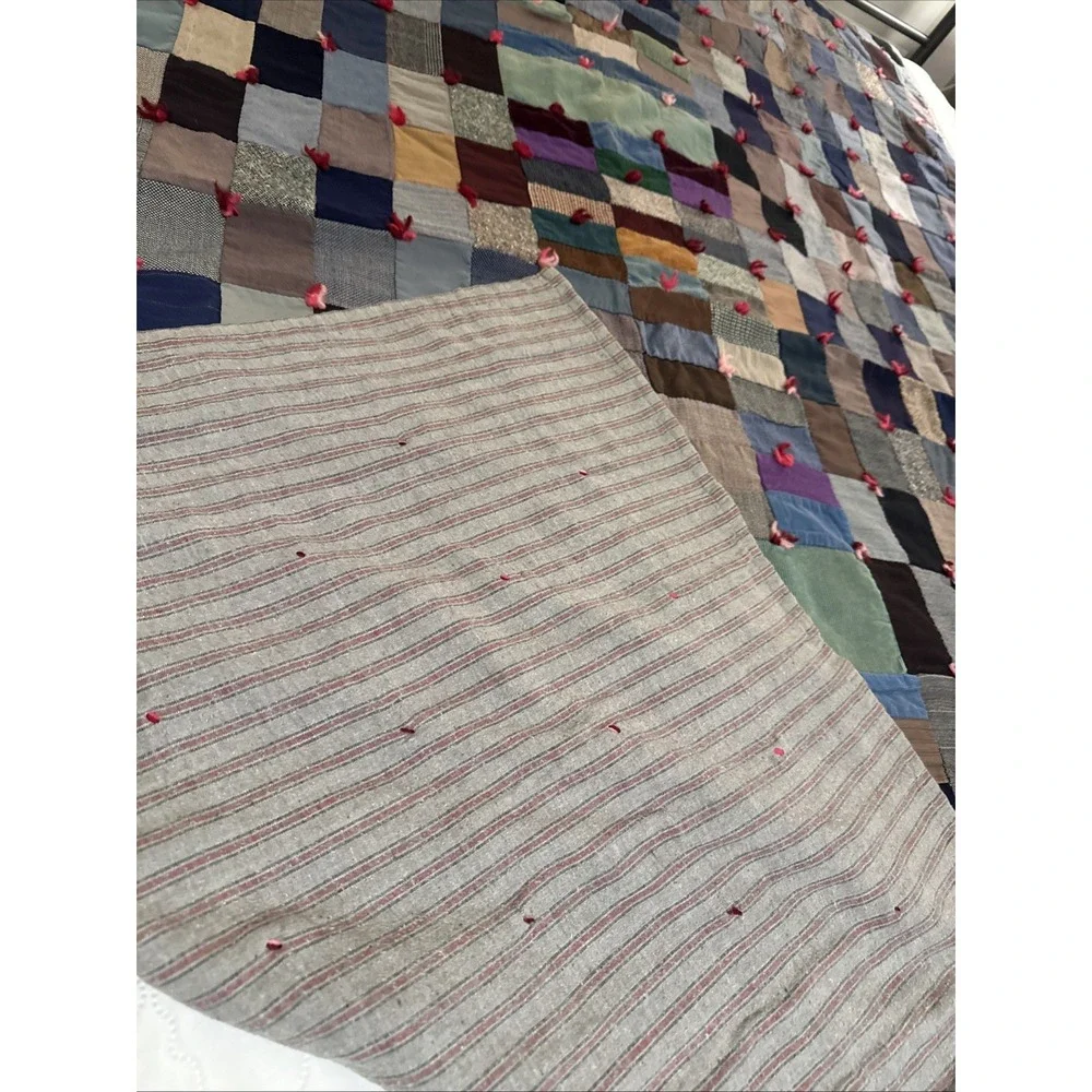 Amish Handmade Reversible Patch Quilt 86x62Twin From Ohio Amish Country Berlin